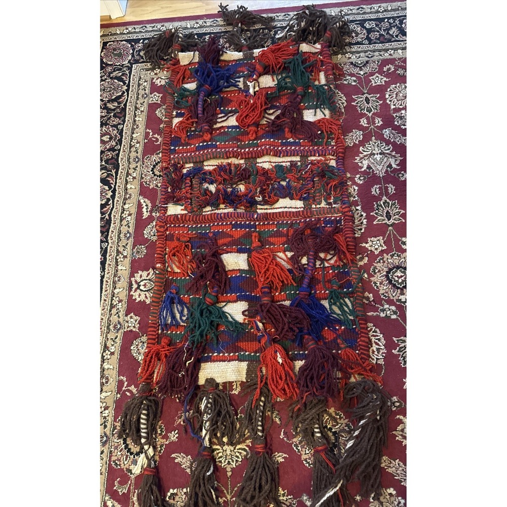 Handmade Bedouin CAMEL WOOL SADDLE BLANKET  Dromedary Egypt (TD)